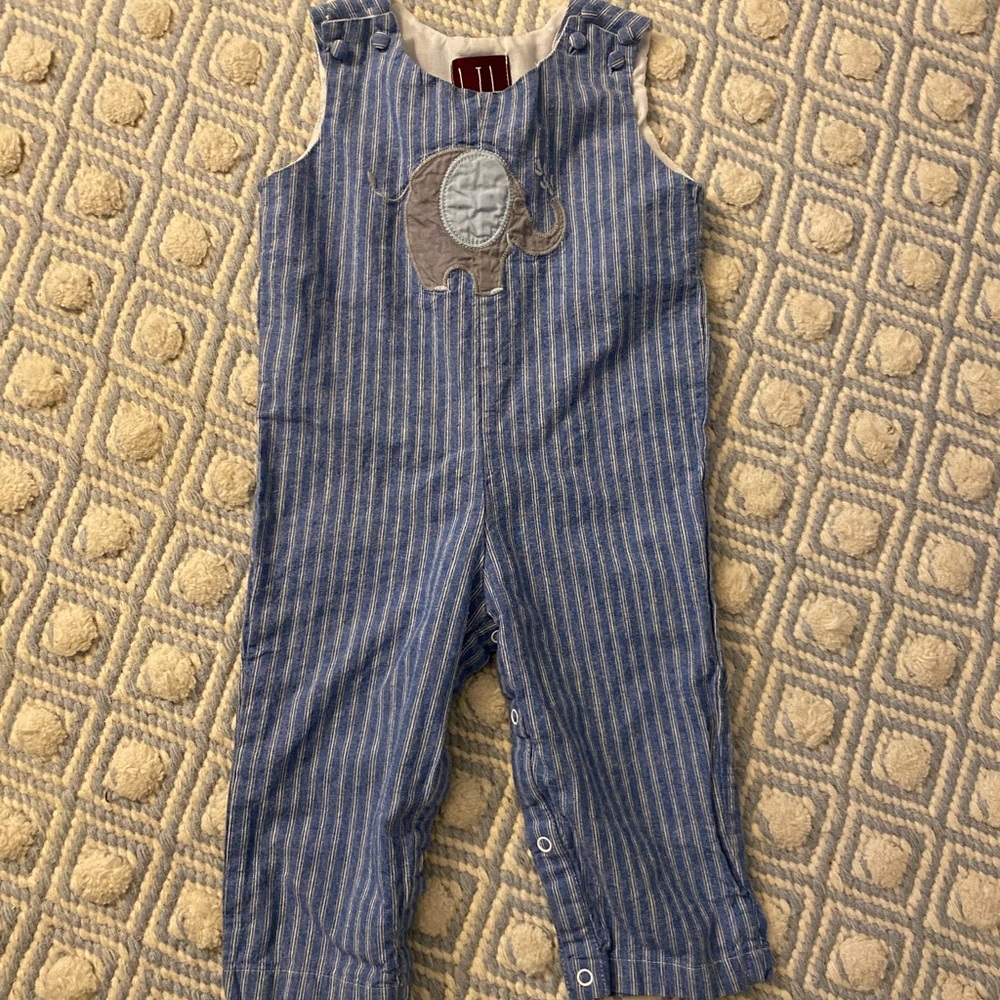 Lil Cactus Longalls / overalls elephant appliqué